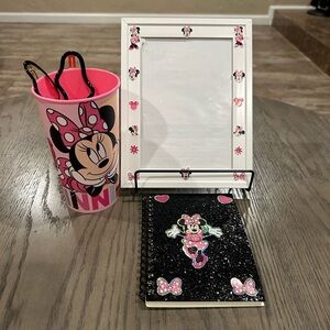 Minnie Mouse Frame, Cup, and Notebook Set